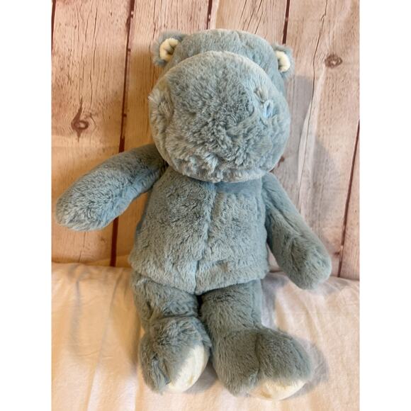 Dreamy Blue Hippo Plush Cloud b Hugginz Soft Toy Stuffed Animal Gold Stars Lovey - Picture 1 of 4
